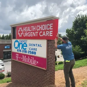 monument sign for medical office by sign company in Charleston