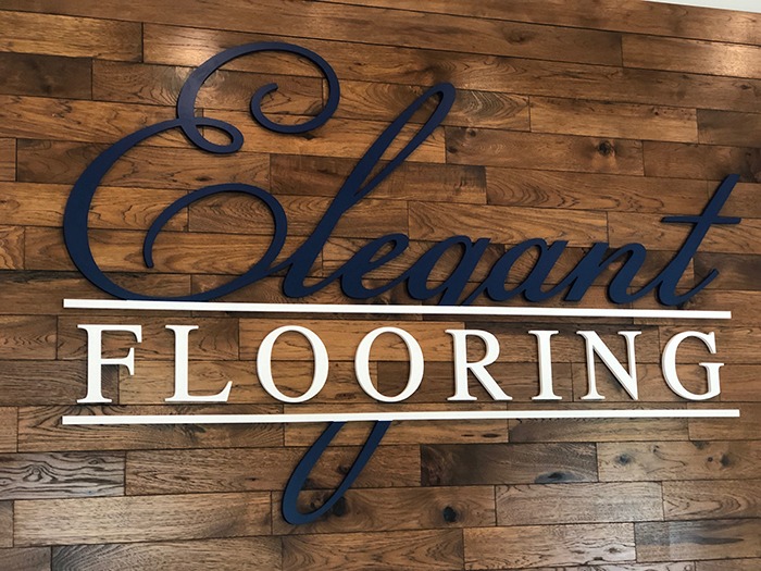 Dimensional Lettering for Elegance Flooring