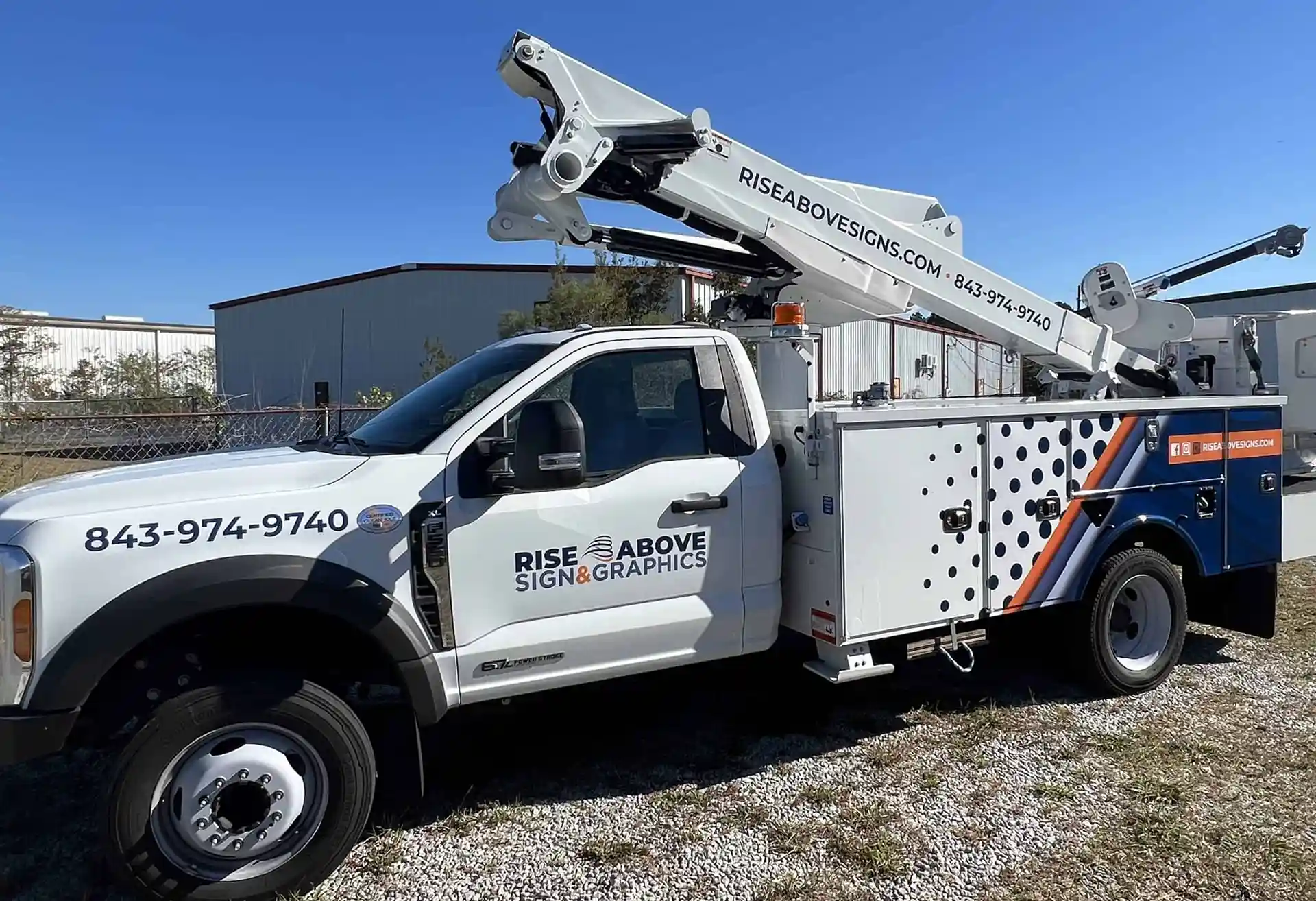 Partial Vehicle Wrap for Rise Above Sign & Graphics