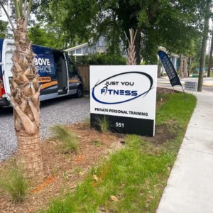 Monument Sign for Just You Fitness