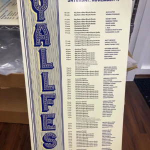 Coroplast Schedule for Yallfest 24