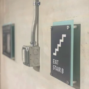 Exit Stair ADA Sign for East West Partners