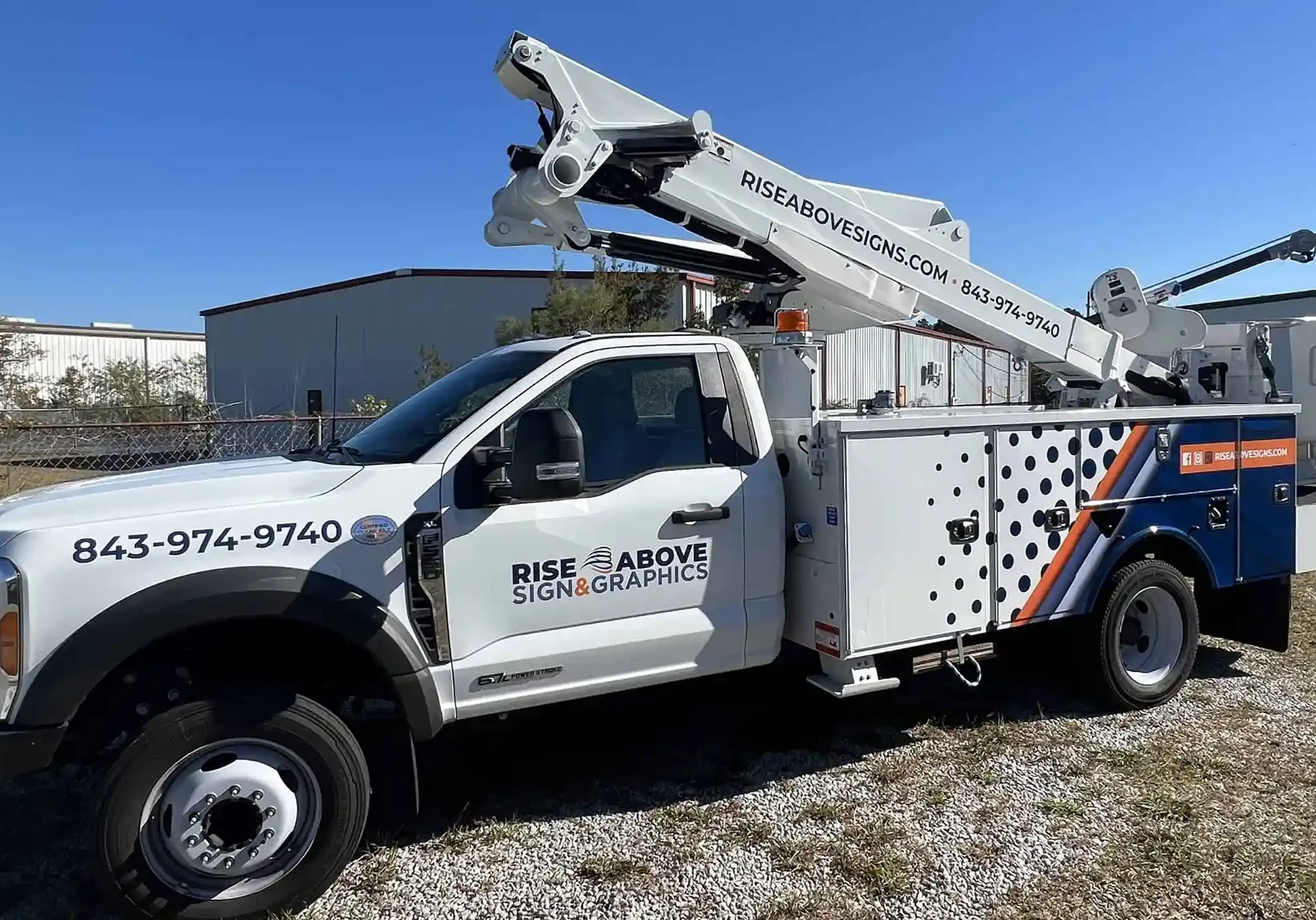 Partial Vehicle Wrap for Rise Above Sign & Graphics