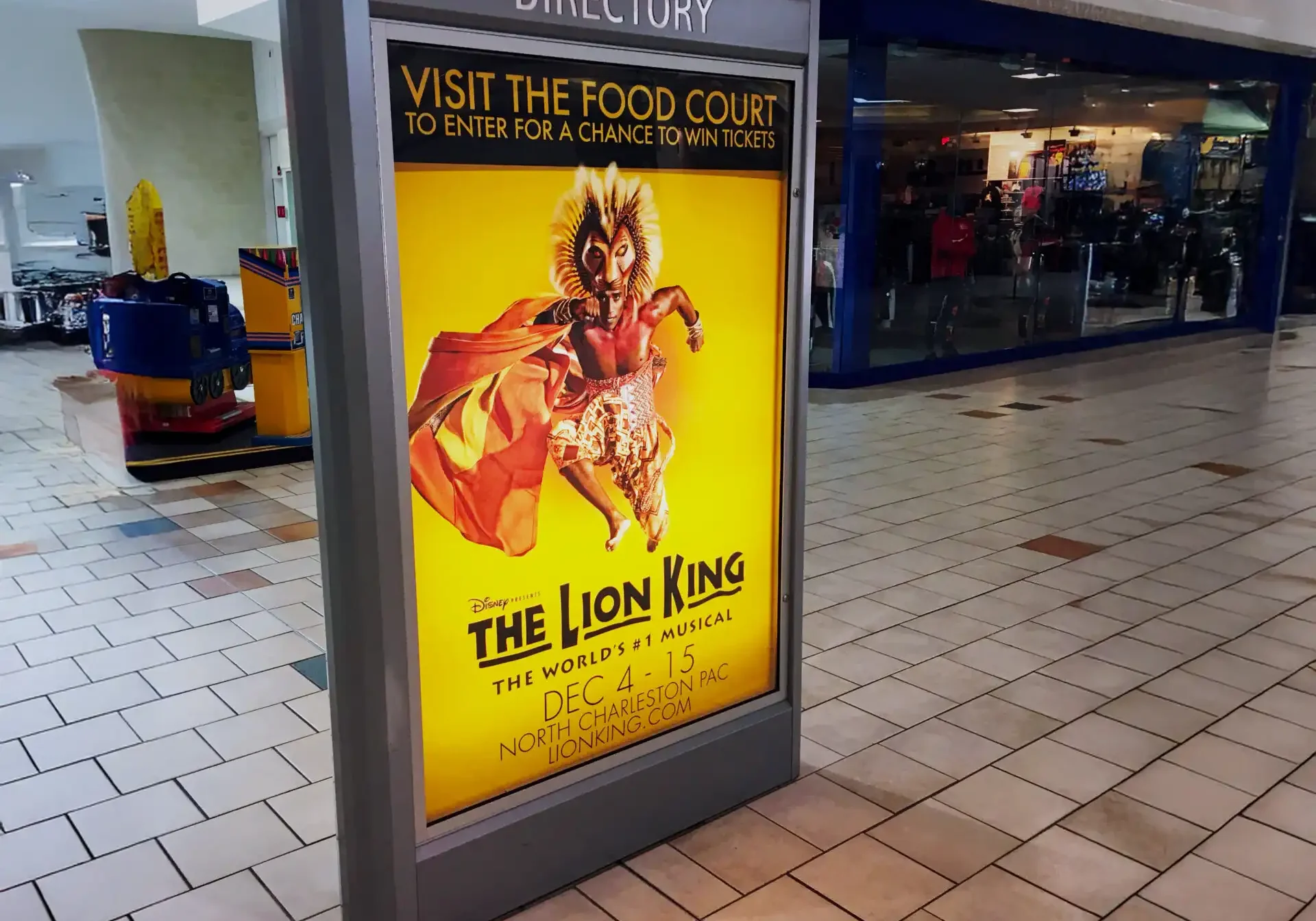 Backlit Poster for The Lion King Musical