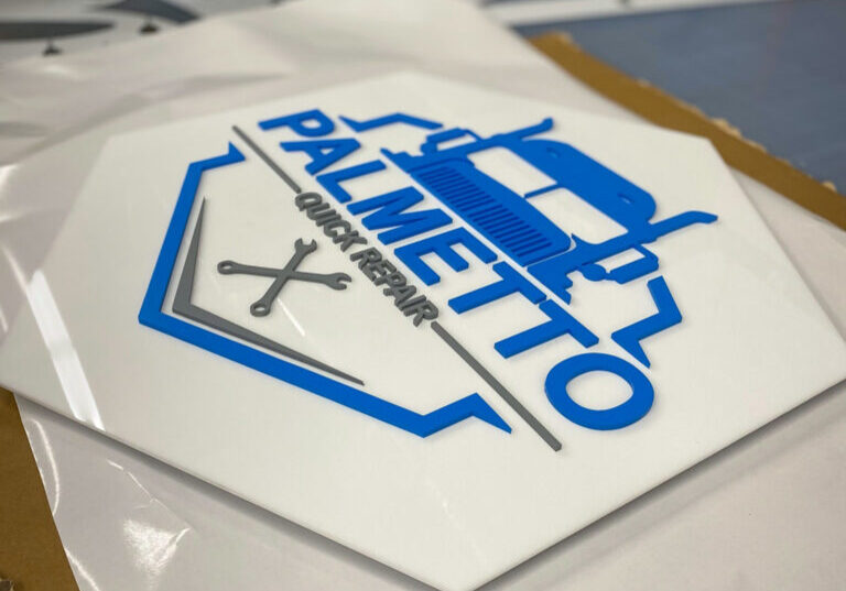 Acrylic Dimensional Sign for Palmetto Quick Repair